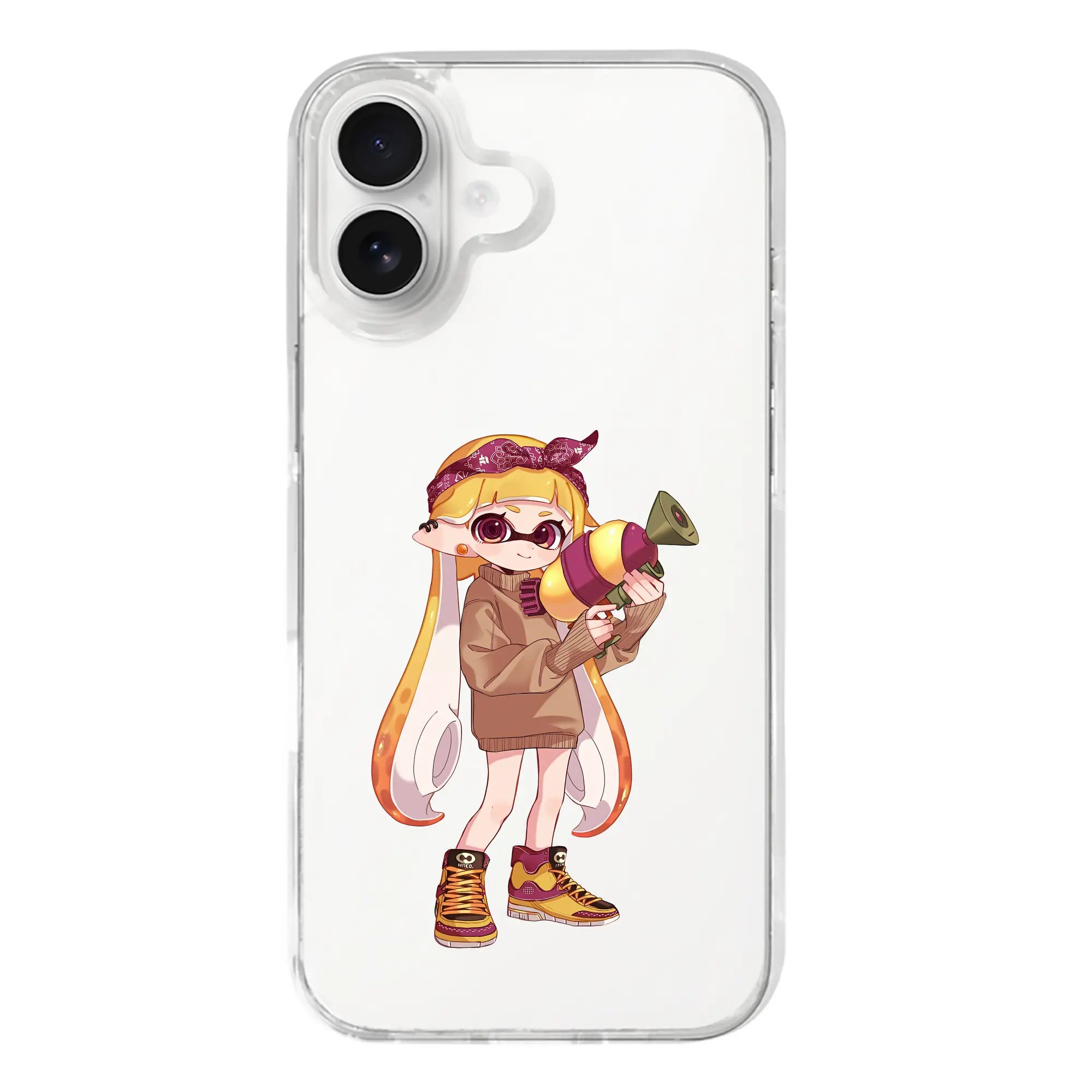 スプラトゥーン グッズ,インクリング - iPhone 17シリーズ 透明スマホケース – 薄型・耐衝撃・精密フィット保護カバー